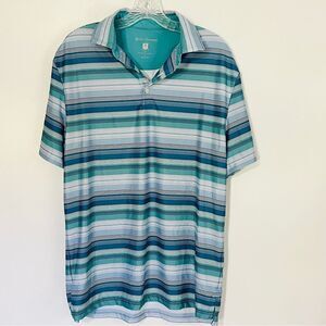 Hickey Freeman Men’s Striped Golf Polo Multicolor S